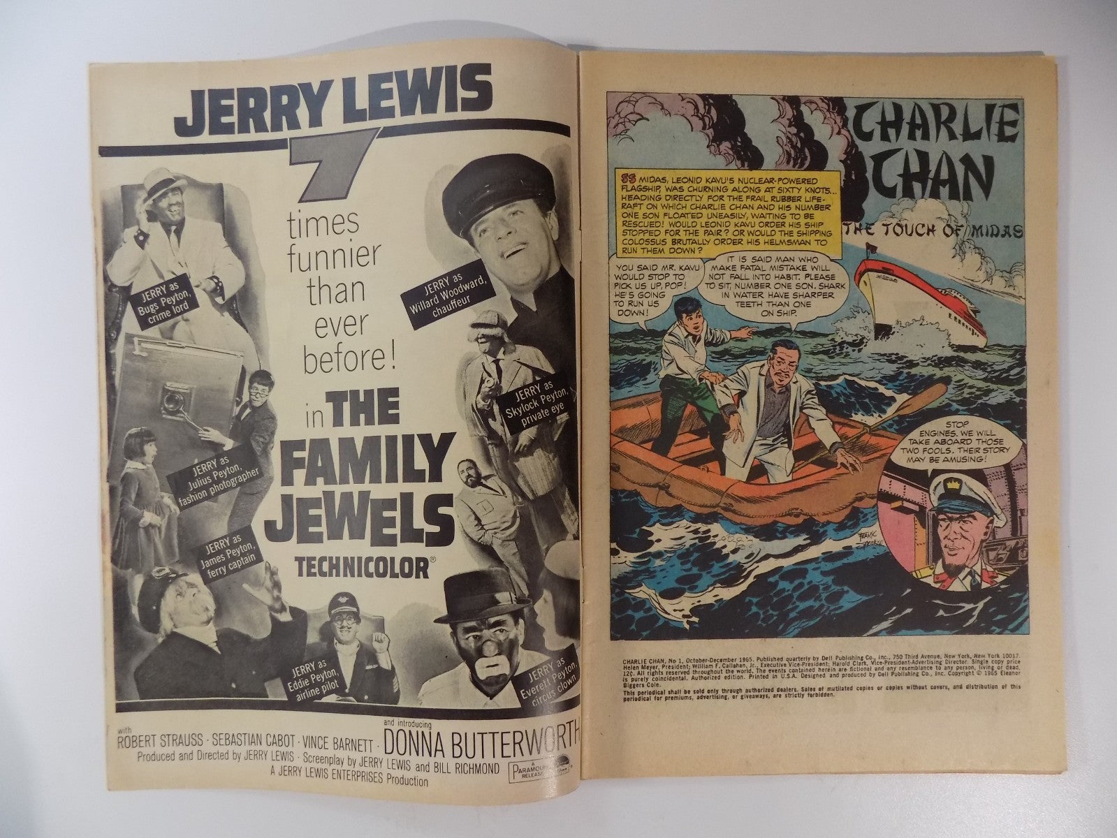 Charlie Chan #1 Dell Comic Oct-Dec 1965 Very Fine-