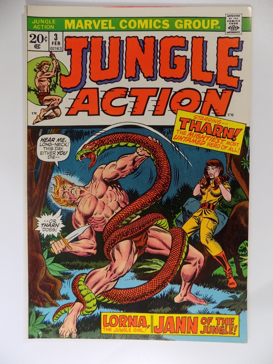 Jungle Action #3 Marvel Comic February 1973 Very Fine