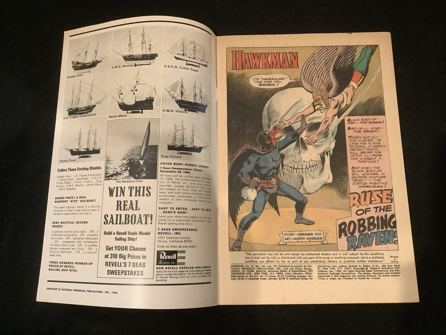 Hawkman #17 (DC Comics December 1966-January 1967) VF/NM (9.0) Murphy Anderson