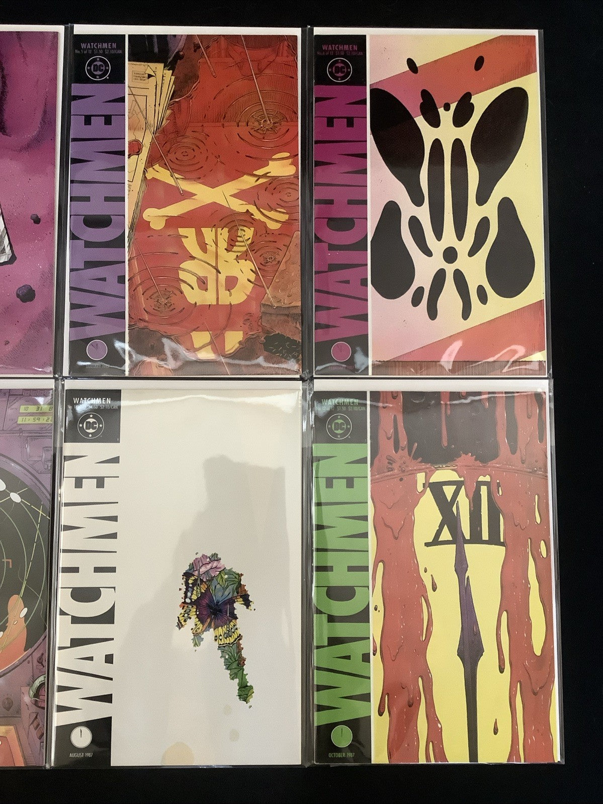 Watchmen #1-12 Complete Comic Set, DC Comics, Alan Moore/Dave Gibbons, 1986