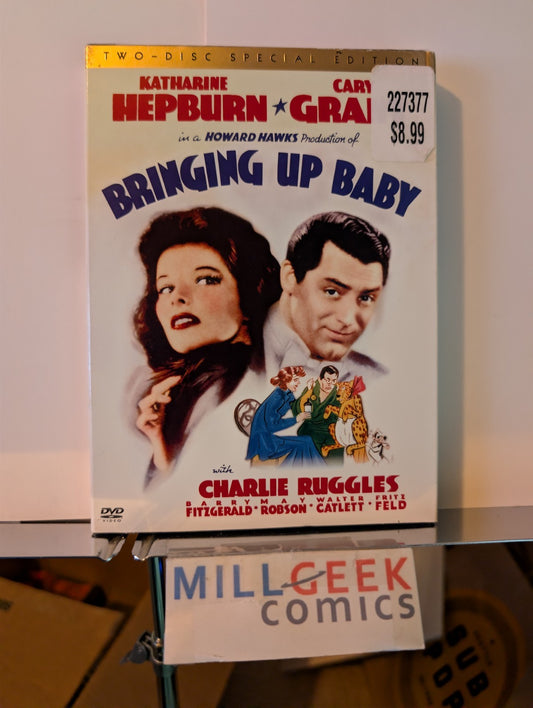 Bringing Up Baby, Katharine Hepburn & Cary Grant (DVD, 1938) -JD