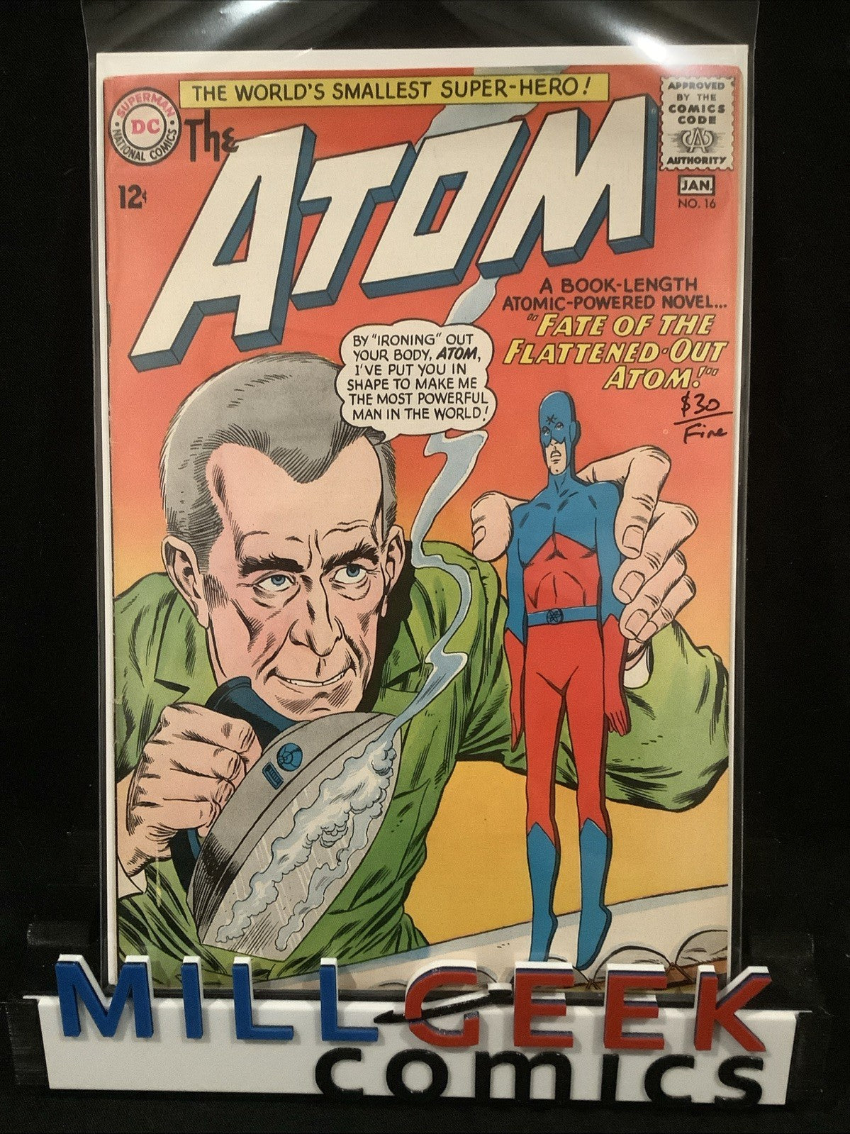 The Atom #16 (DC Comics) Fine (6.0) Cover + 3 Outer Wraps Detached Lower Staple