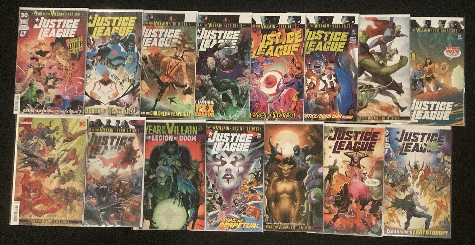 Justice League #25-38 + Year Of The Villain Tie-In’s Comic Lot, See Description