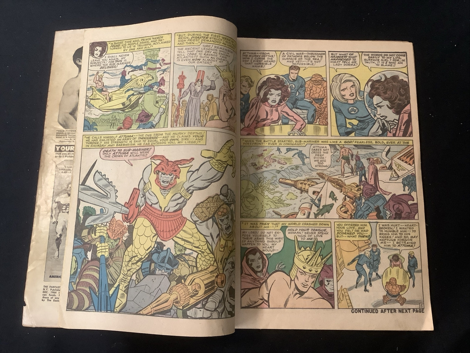 Fantastic Four #33 (1964) G/VG (3.0) Stan Lee/Jack Kirby, 1st Appearance Attuma