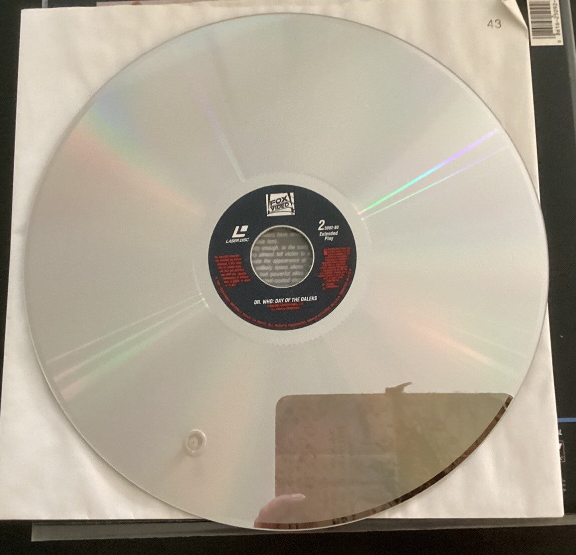 LASERDISC: Dr. Who " The Day of the Daleks " 1986 BBC, Like New-JD