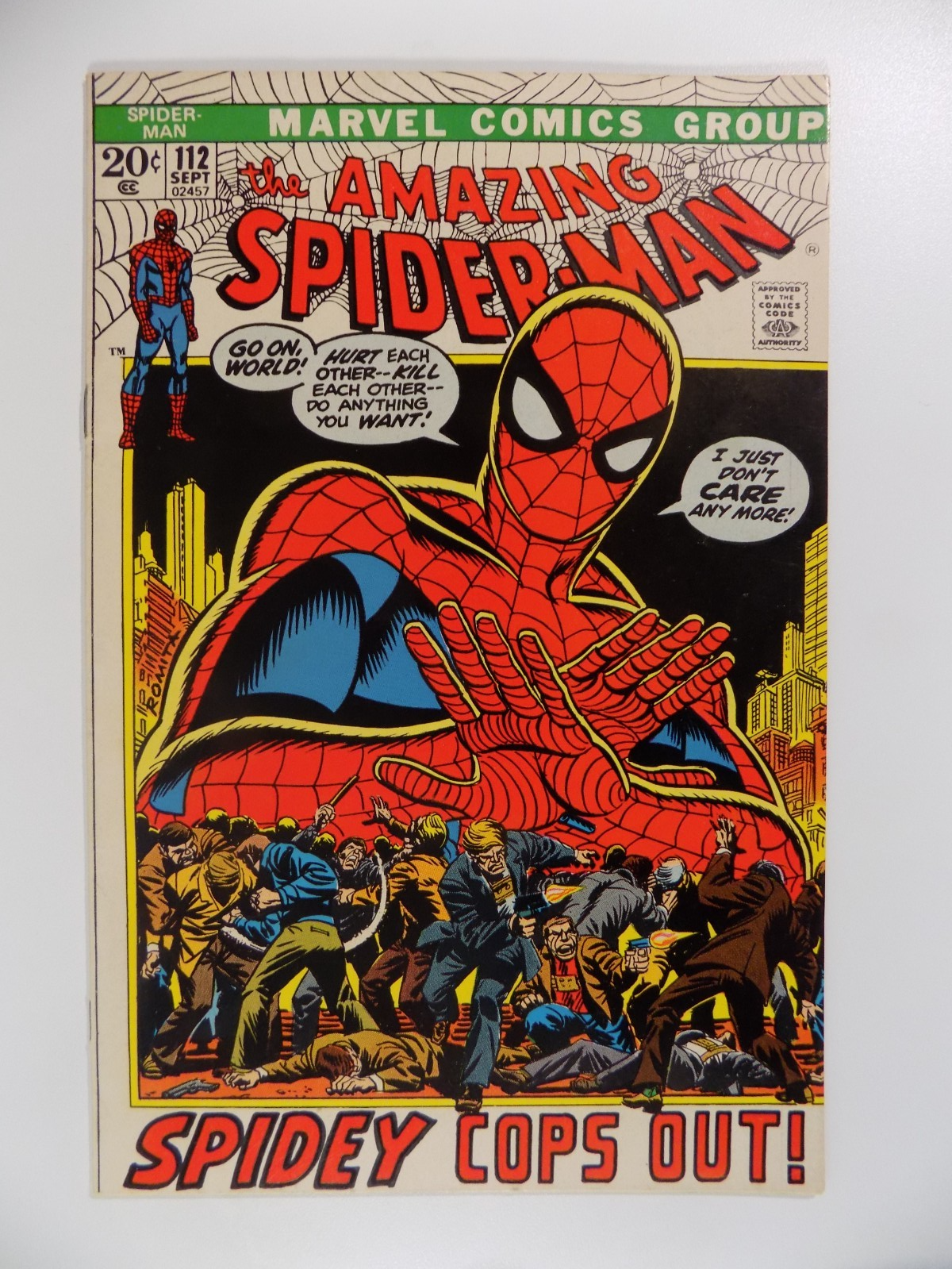 Amazing Spider-Man #112 Marvel Comic September 1972 Very Fine