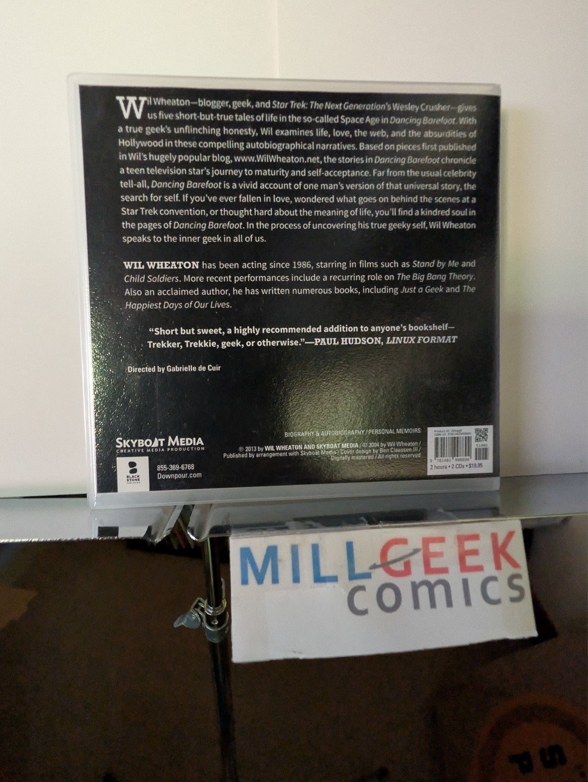 Dancing Barefoot, Wil Wheaton, Read by the Author, Unabridged, 2 CDs -JD