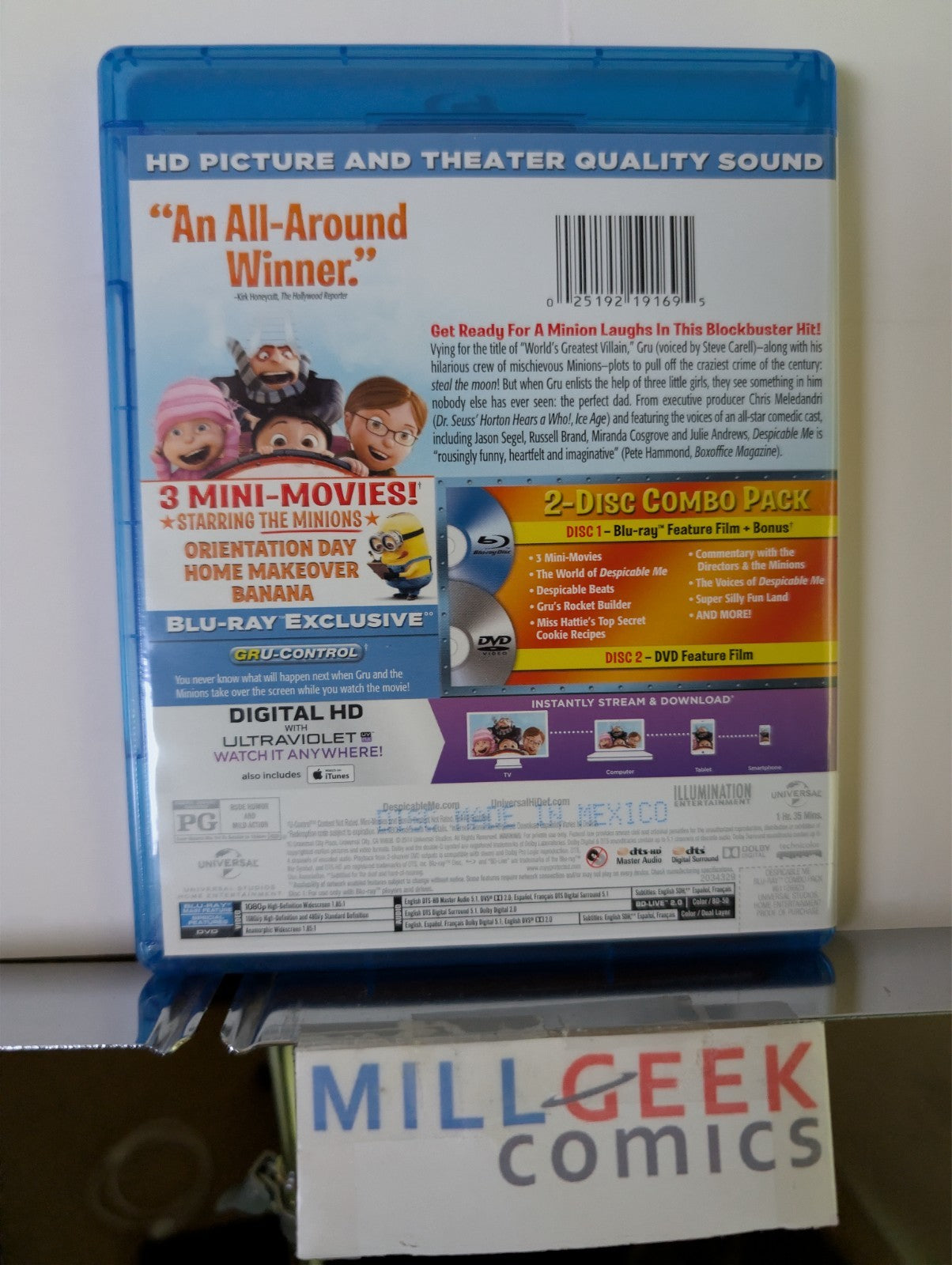 Despicable Me / Despicable Me 2, Two Movie Set (Blu-Ray) -JD