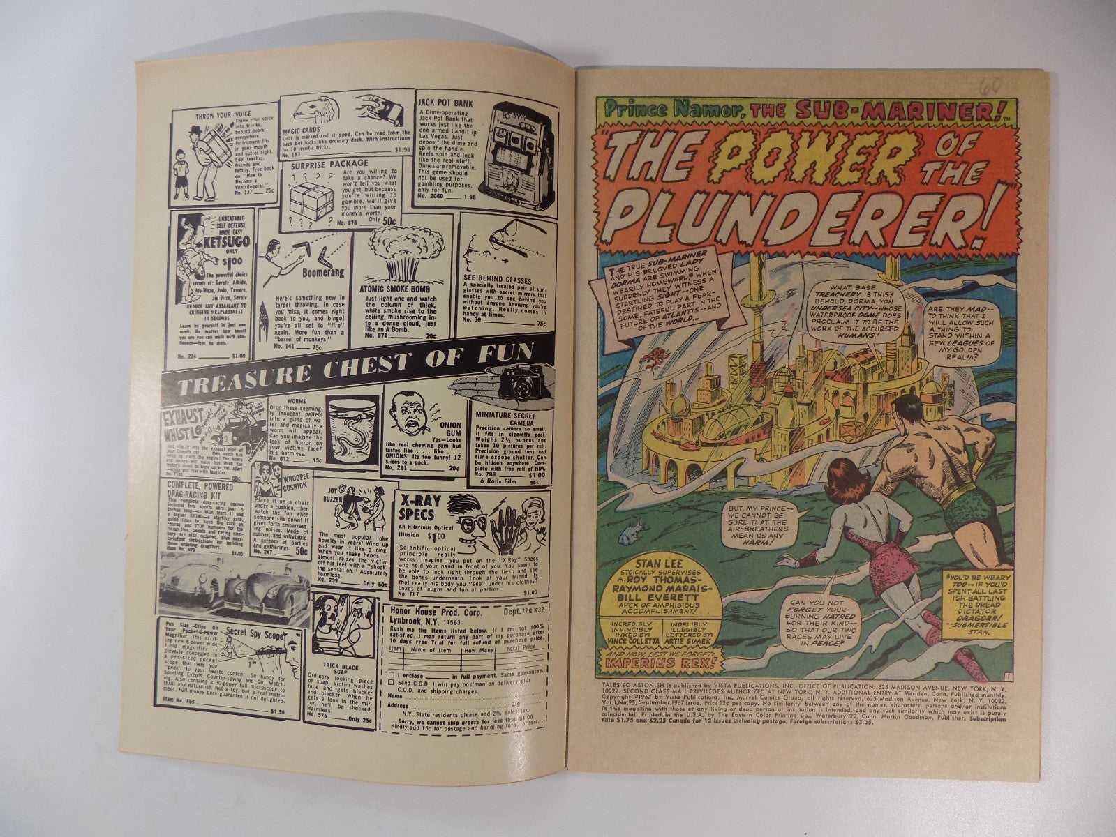 Tales to Astonish #95 Marvel Comic September 1967 Very Fine-