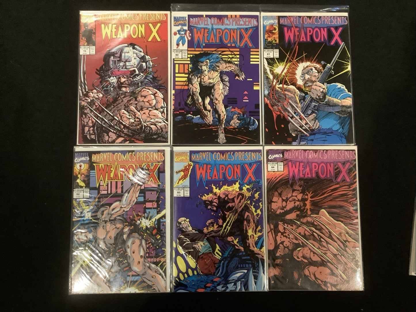 Marvel Comics Presents #72-84 Comic Set, 1st Weapon X, Barry Windsor-Smith, 1991