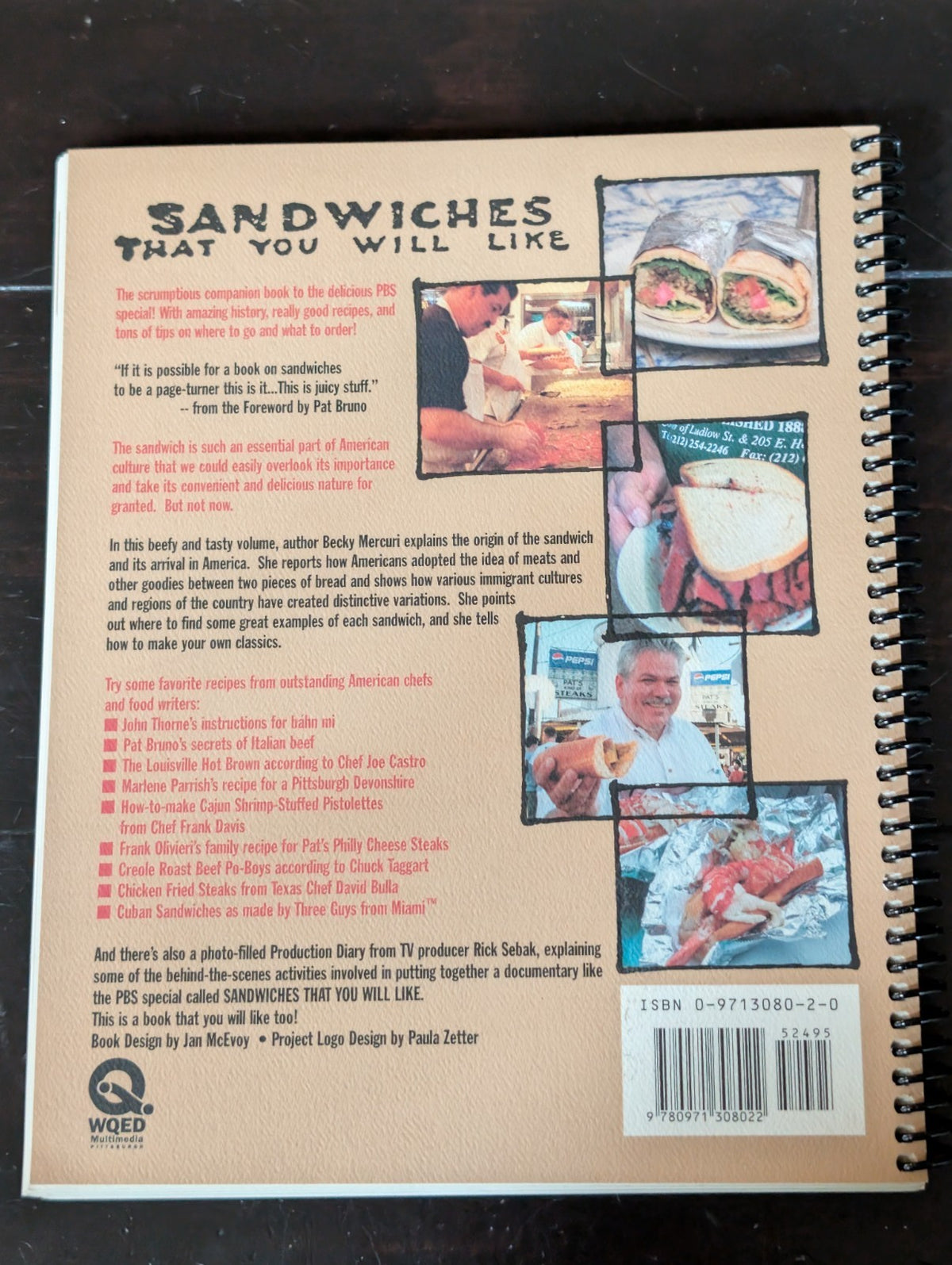 Sandwiches That You Will Like by Becky Mercuir, spiral-bound -JD