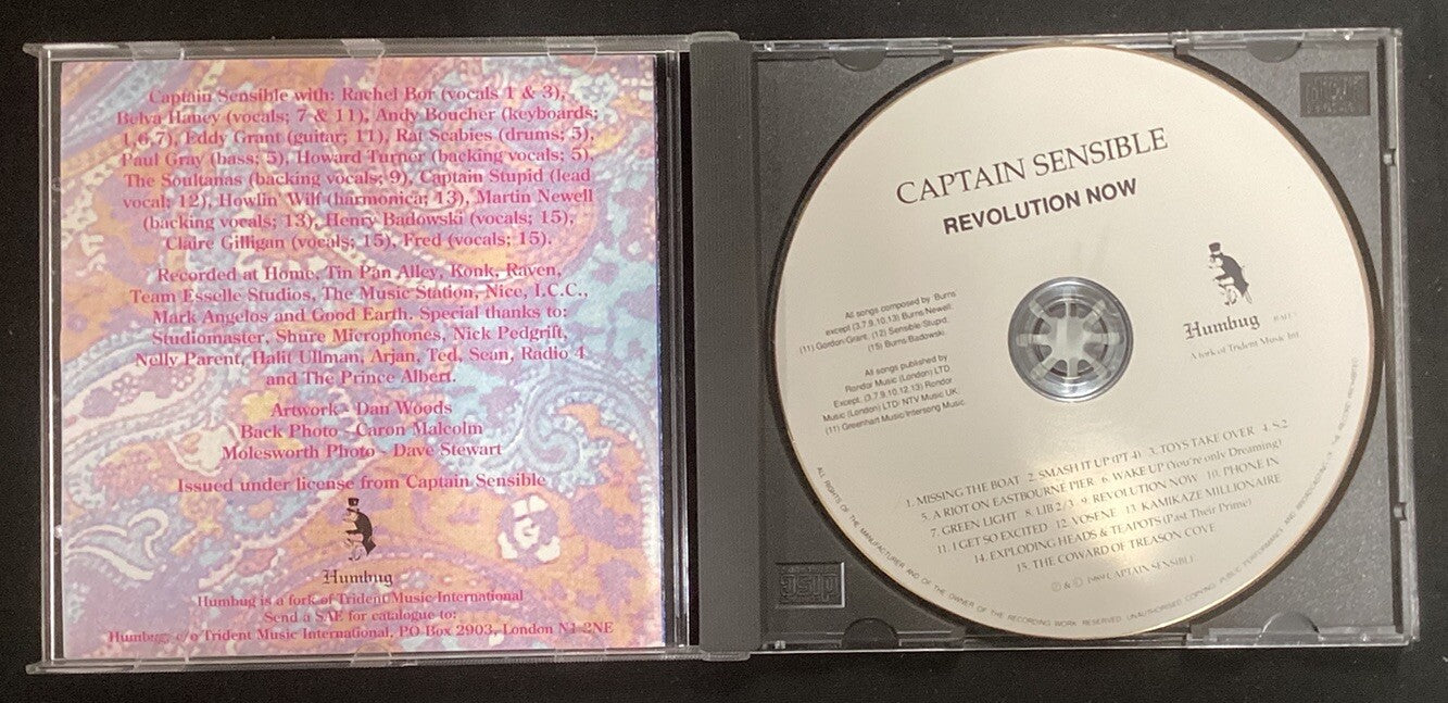 CAPTAIN SENSIBLE [Damned]- Revolution Now (CD, UK, Like New) -JD