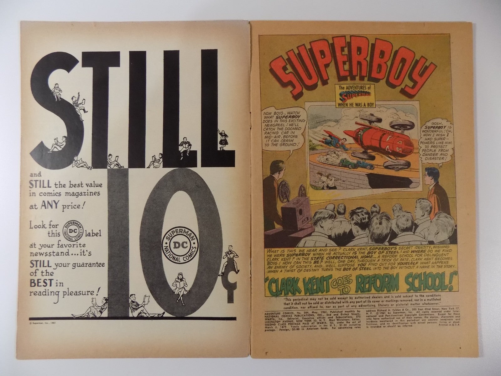 Adventure Comics #284 DC Comic Very Good/Fine May 1961