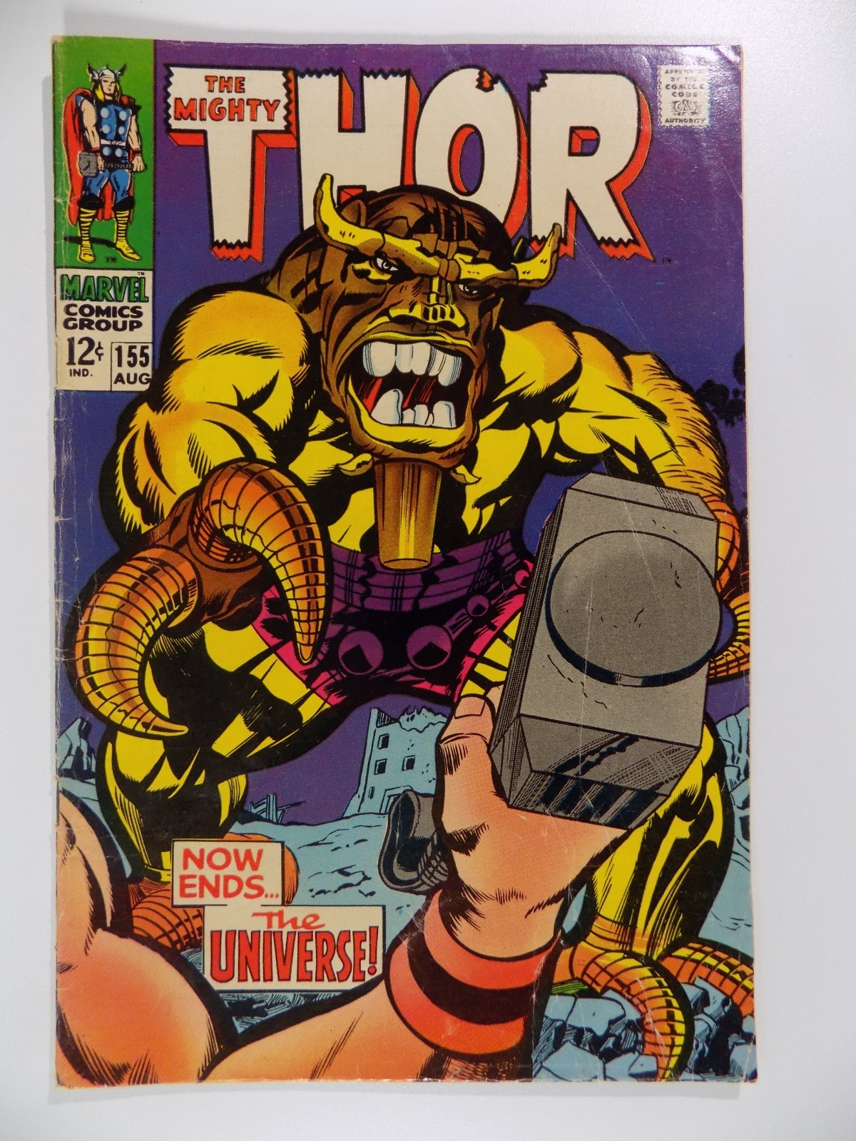 Thor #155 Marvel Comic August 1968 Fine-