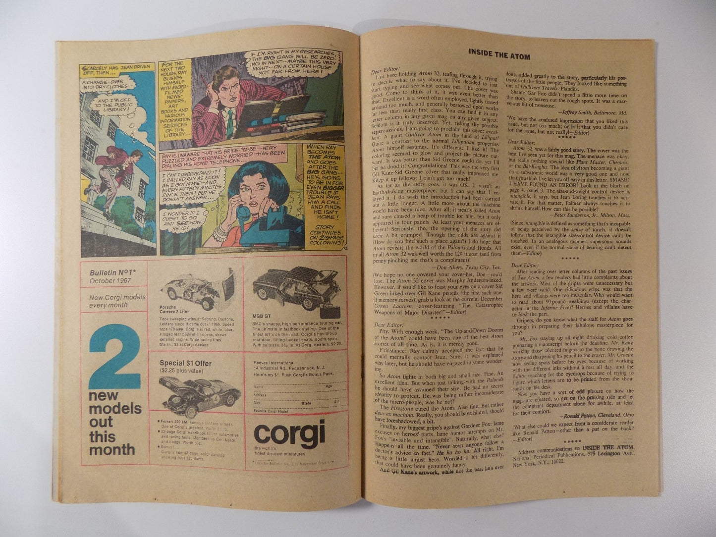 Atom #34 DC Comic January 1967 Very Good+