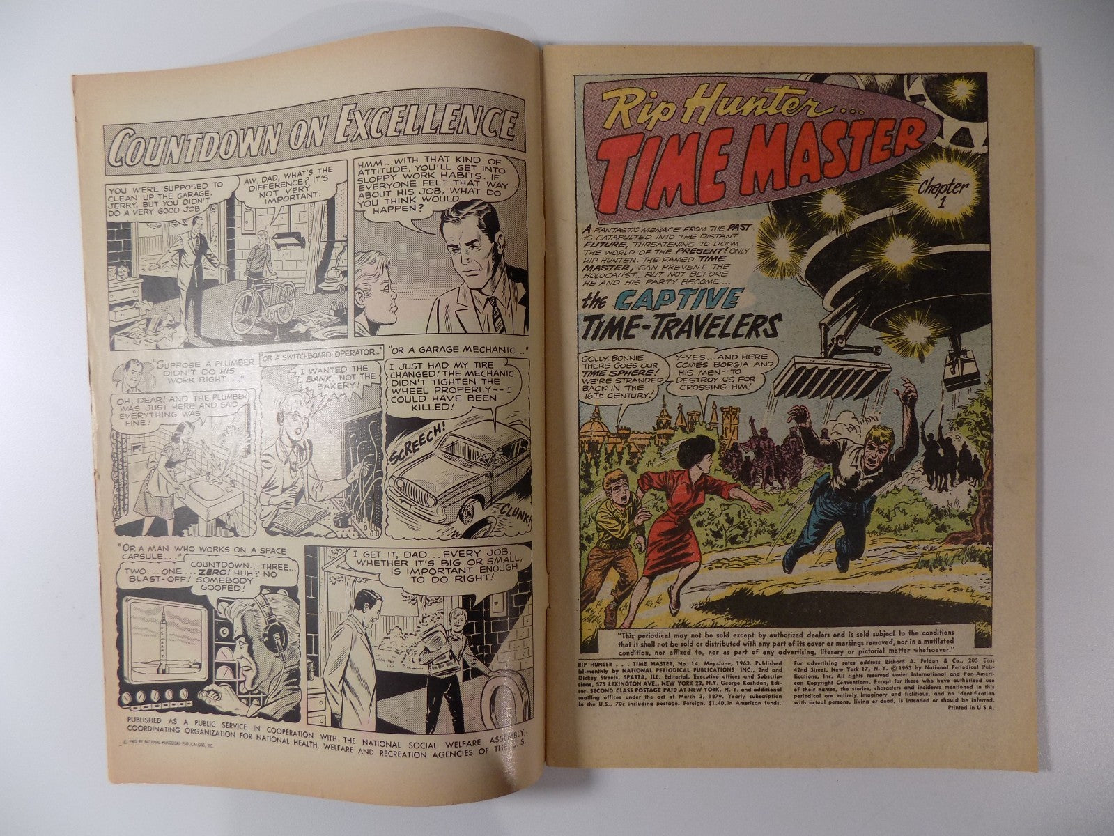 Rip Hunter Time Master #14 DC Comic June 1963 Fine+