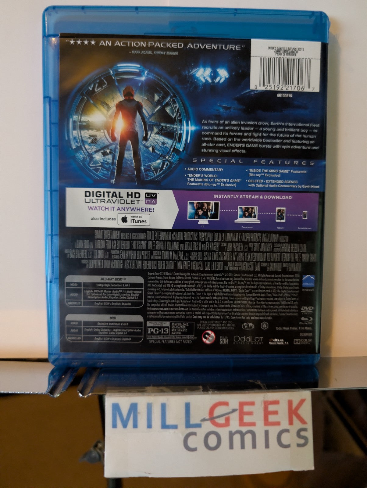 Ender's Game / Super 8, 2 Sci-Fi Movies (Blu-Ray) -JD