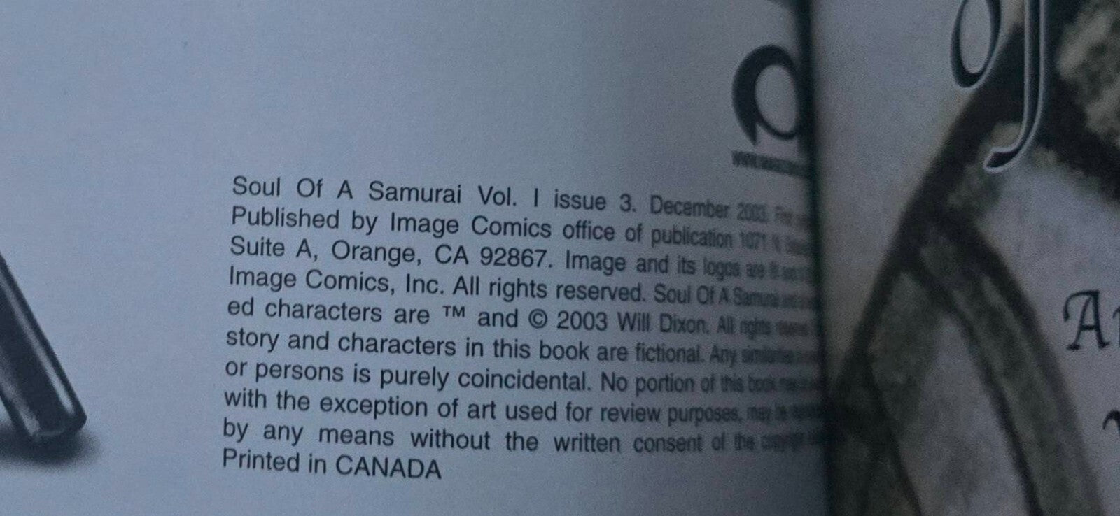 Soul of A Samurai Books 1-4 by Will Dixon (Image Comics 2003-2004)