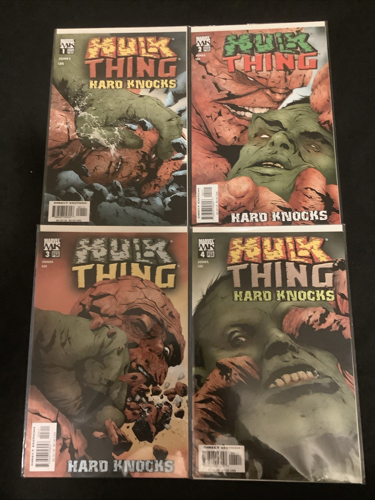 Hulk & Thing Hard Knocks #1-4 Complete Comic Set, Marvel Comics, Jones/Lee, 2004