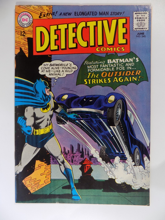 Detective #340 DC Comic June 1965 Fine