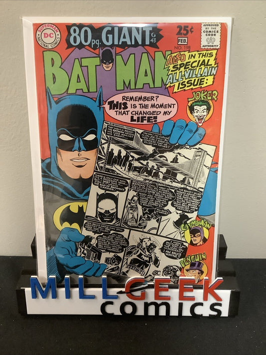 Batman #198 (1968) F+ (6.5) Bill Finger/Bob Kane/Henry Boltinoff, 80 Page Giant