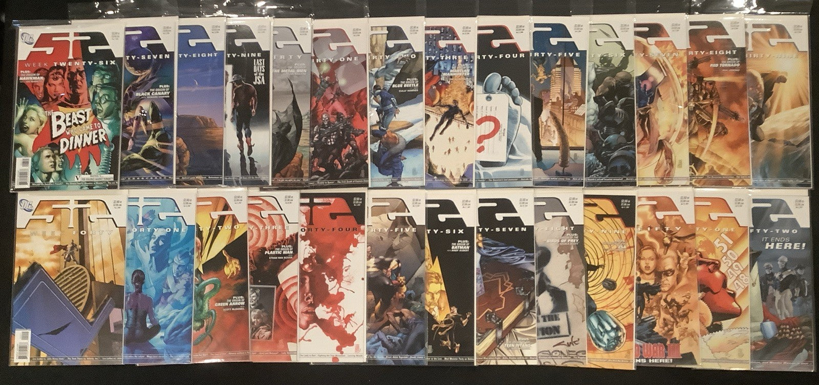 52 #1-52 + World War 3 #1-4 Complete Comic Set, DC Comics, 1st App Batwoman