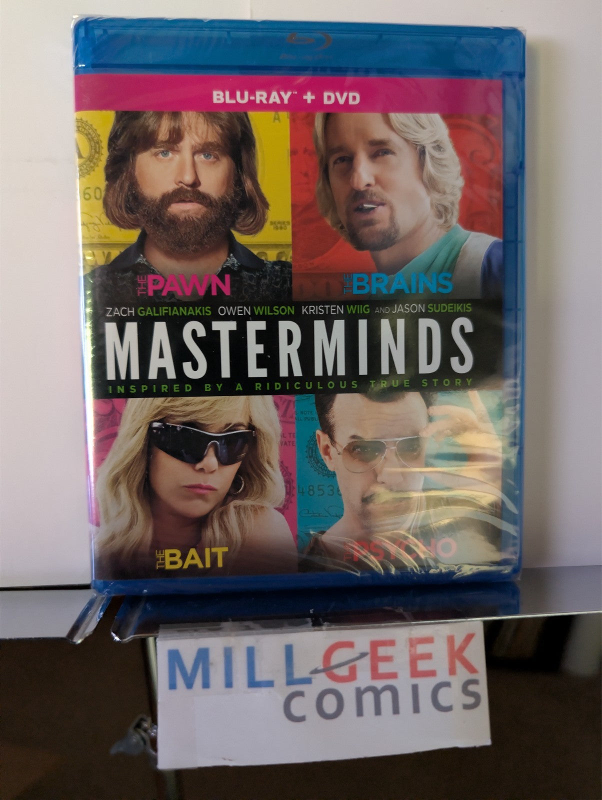 Masterminds / Leaves of Grass, 2 Comedy Movie Set (Blu-ray) -JD