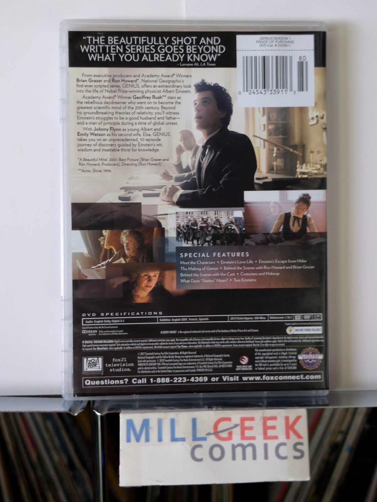 Genius - Brian Grazer and Ron Howard, Starring Geoffrey Rush (DVD) -JD
