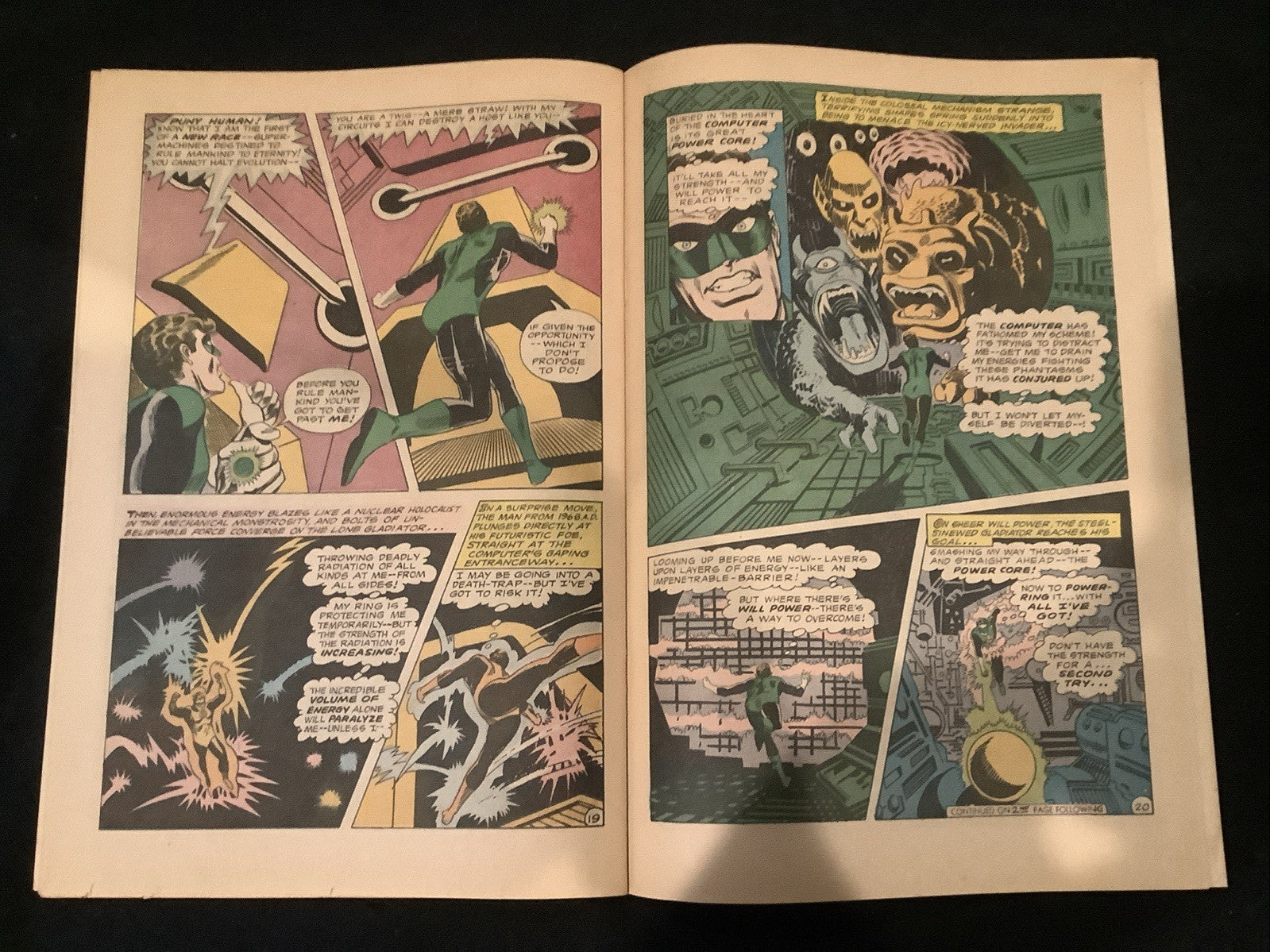 Green Lantern #66 (DC Comics 1969) F/VF (7.0) Cover Detached From Lower Staple