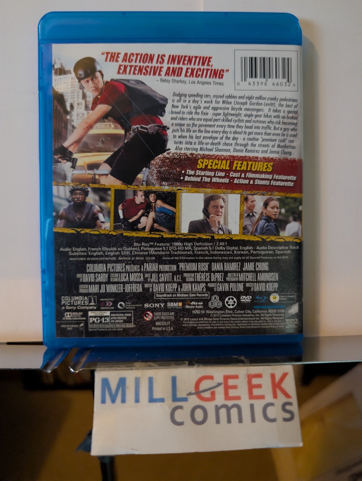 Limitless / Logan Lucky / Premium Rush, 3 Movie Lot (Blu-ray) -JD