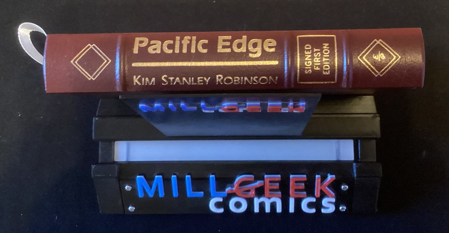 Pacific Edge by Kim Stanley Robinson (First Edition) Easton Press Signed -JD