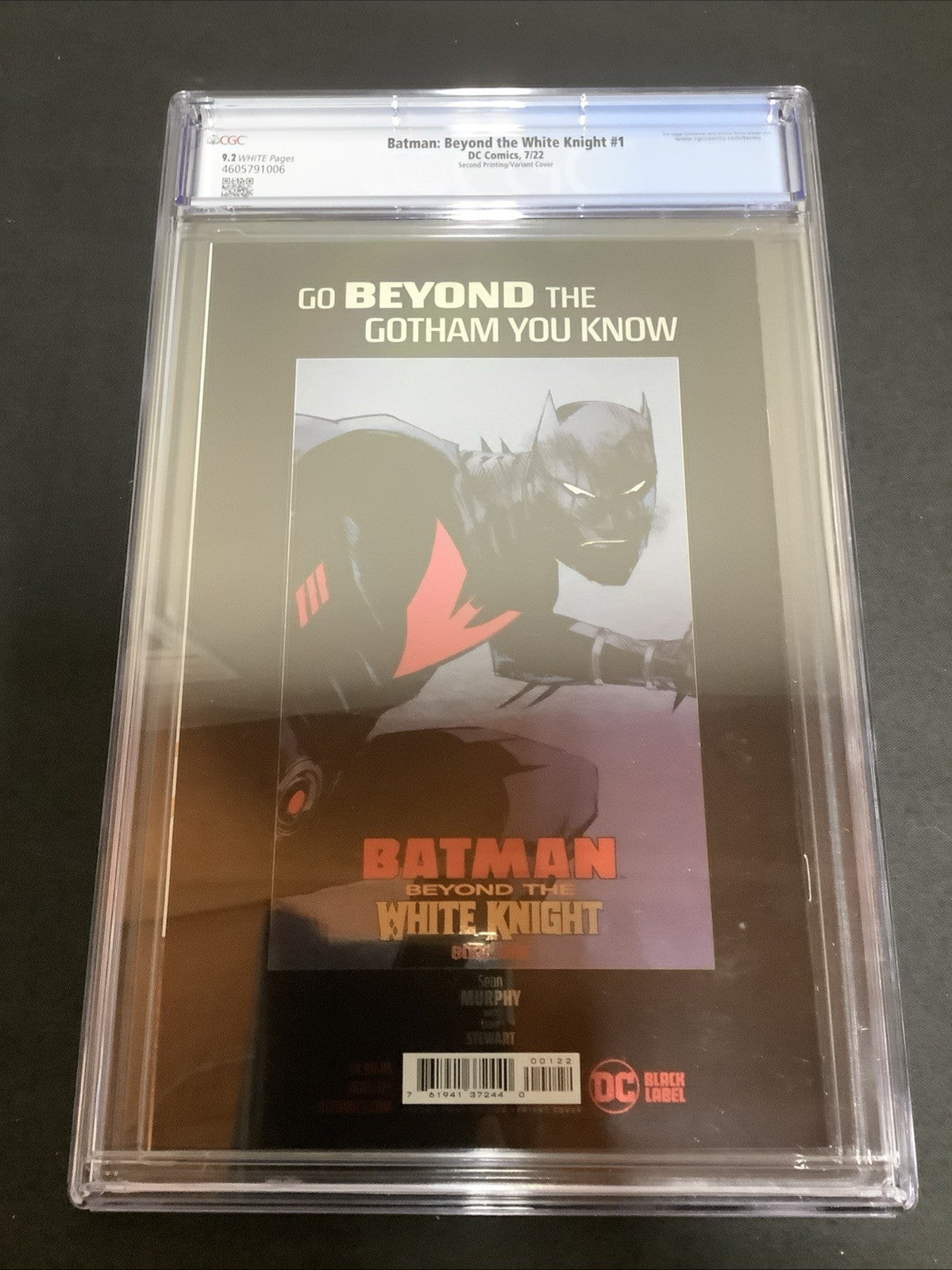 Batman: Beyond the White Knight #1, CGC Graded 9.2 (NM-) 2nd Print Virgin Foil