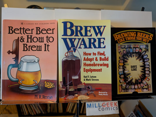 Homebrewing Beer, How To and Recipes, 3 Book Lot, Paperback -JD