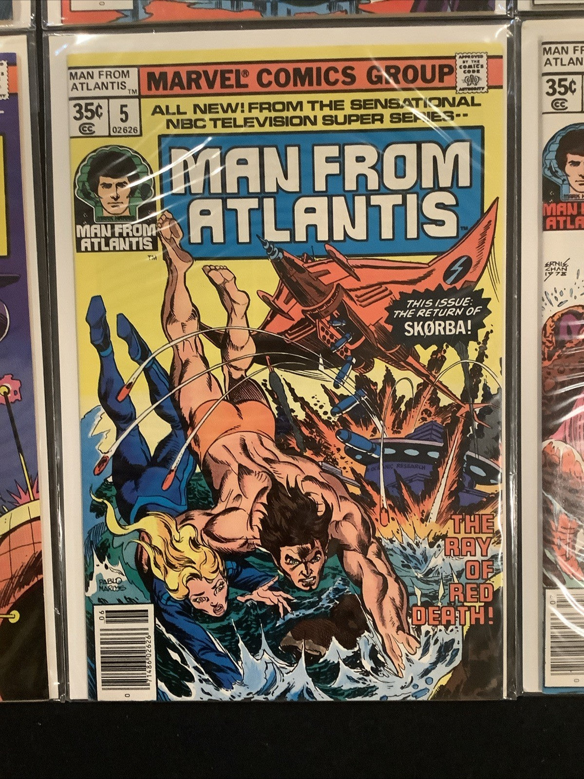 Man from Atlantis #1-6 Comic Lot, Marvel Comics, Bill Mantlo/John Buscema