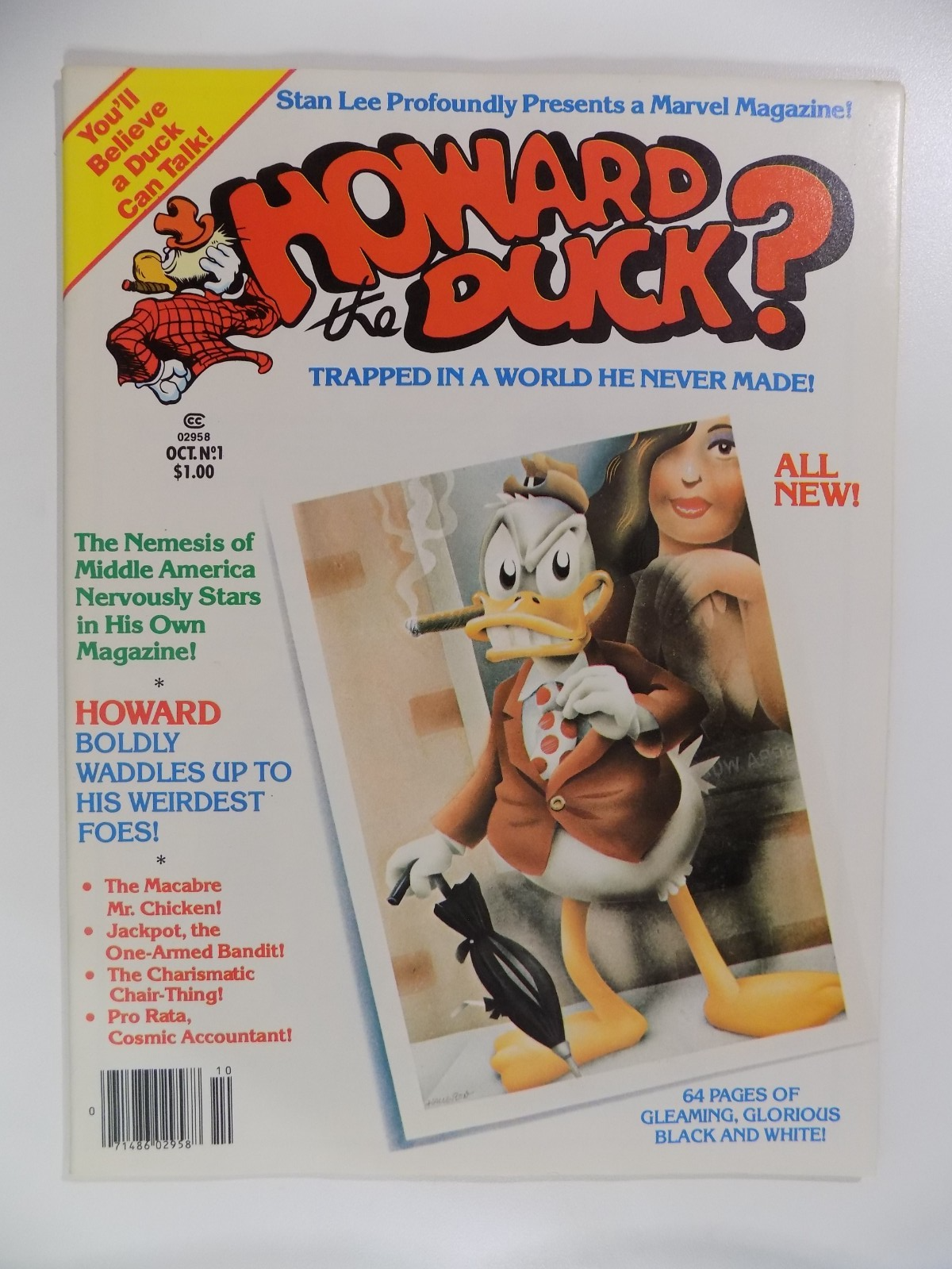 Howard the Duck #1 Marvel Magazine Oct 1979 Near Mint