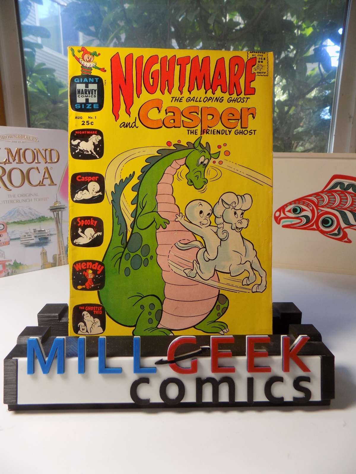Nightmare and Casper #1 Scarce! Harvey Comic August 1963 Fine+