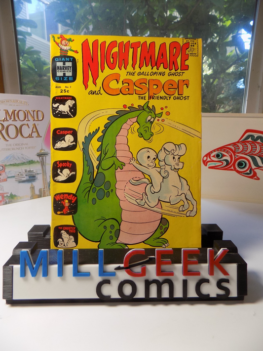 Nightmare and Casper #1 Scarce! Harvey Comic August 1963 Fine+