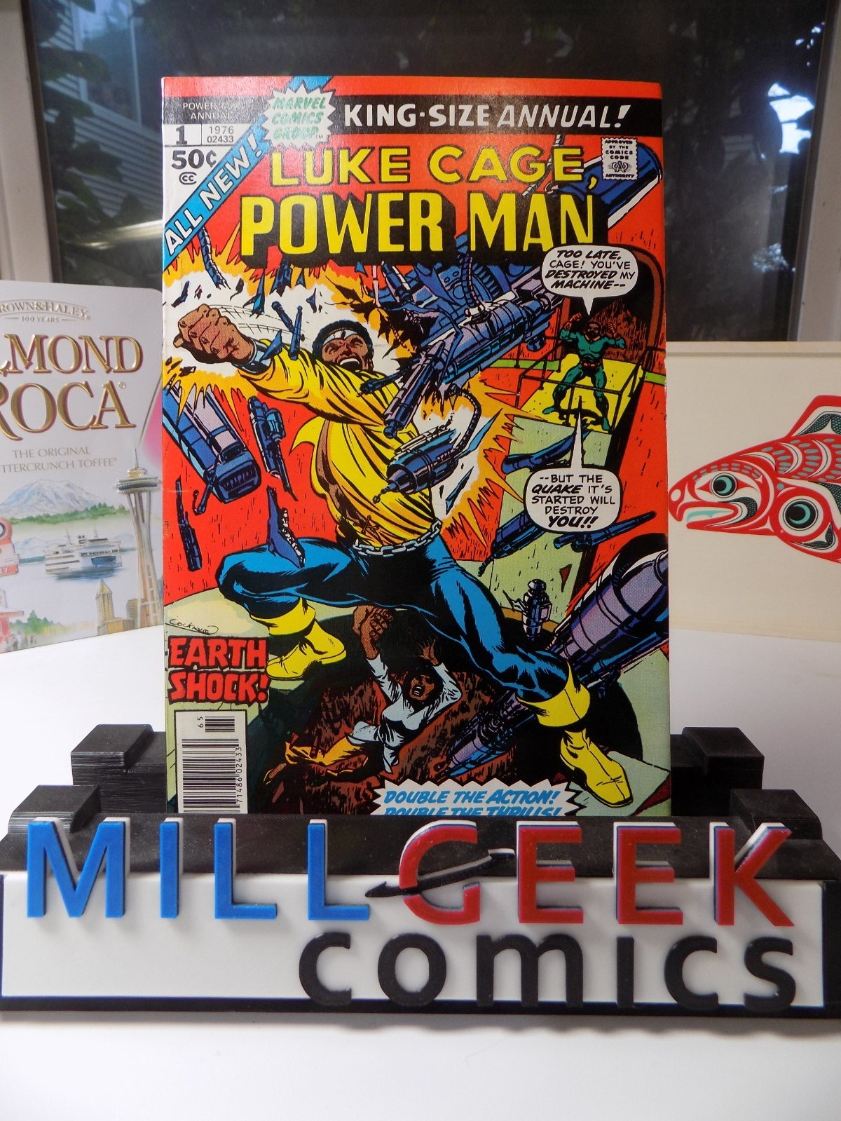 Luke Cage, Power Man King-Size Annual #1 Marvel Comic 1976 Very Fine+