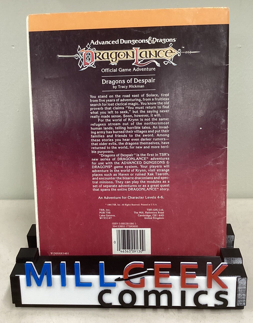 AD&D Dragon Lance -Dragons of Despair-Game Adventure DL1-1984 TSR 9130 2nd Print