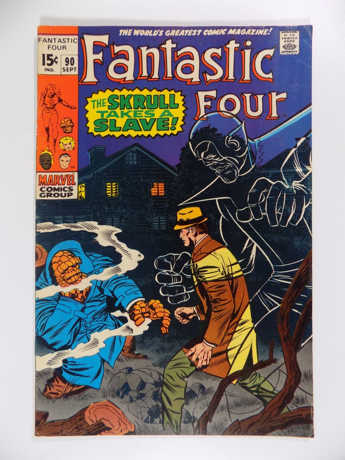 Fantastic Four #90 Marvel Comic September 1969 Very Fine-