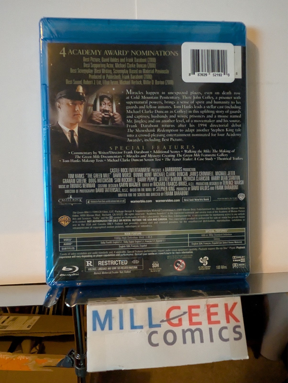 All the Money in the World / The Green Mile, 2 Movie Set (Blu-Ray) Like New -JD