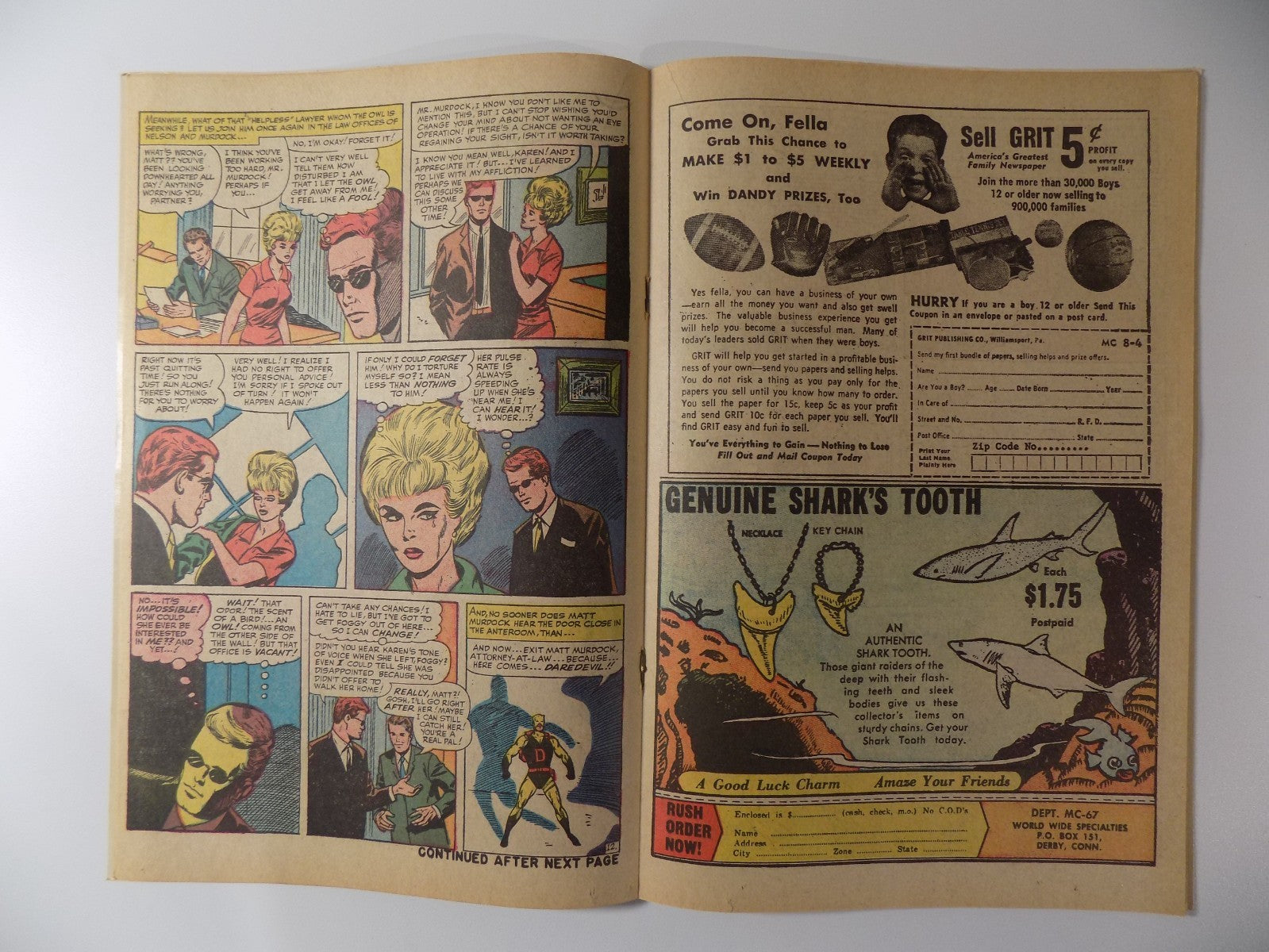 Daredevil #3 Marvel Comic August 1964 Very Fine-