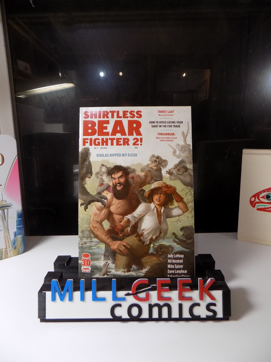 Shirtless Bear Fighter 2! #1 Image Comic 1:10 Variant Tough Book! Near Mint-