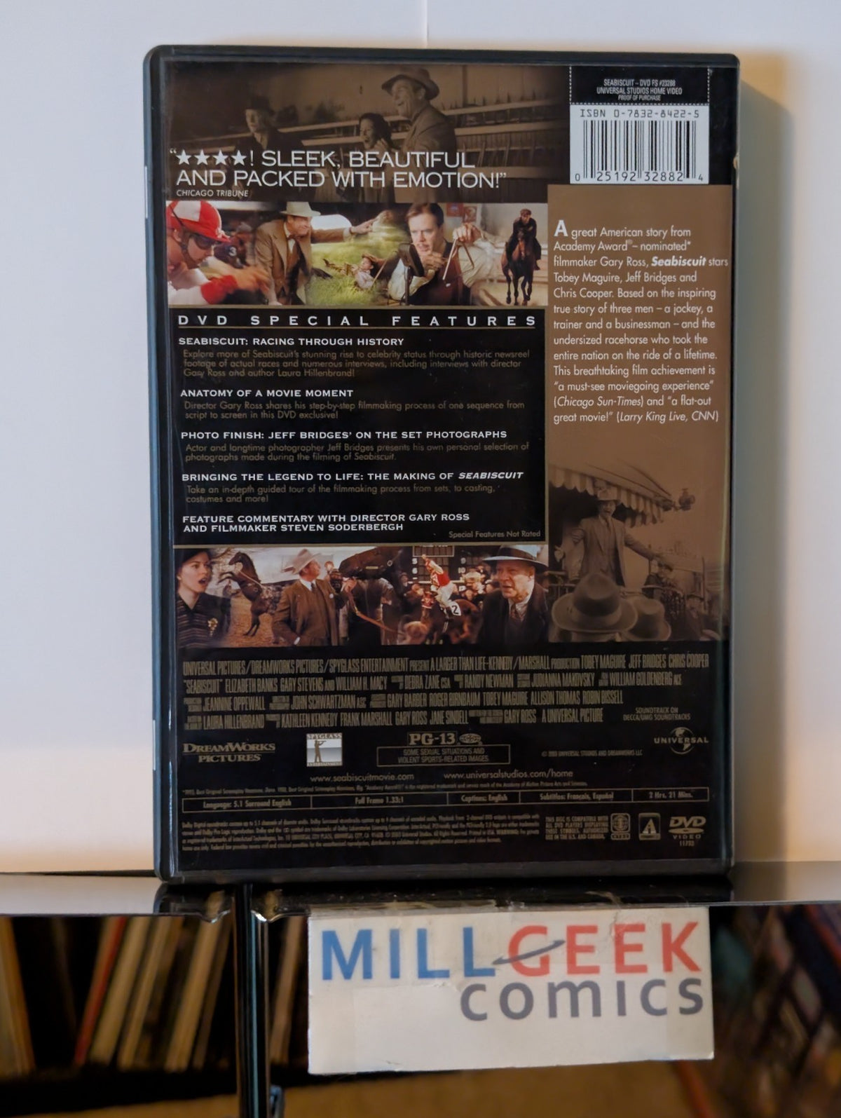Chariots of Fire / Seabiscuit, 2 Award Winning Films (DVD) -JD