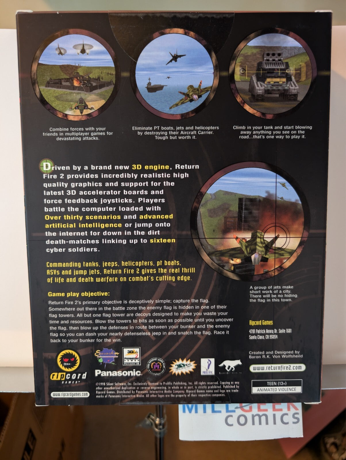 Return Fire 2, Panasonic (1998 PC) US Complete Big Box Factory Sealed JD