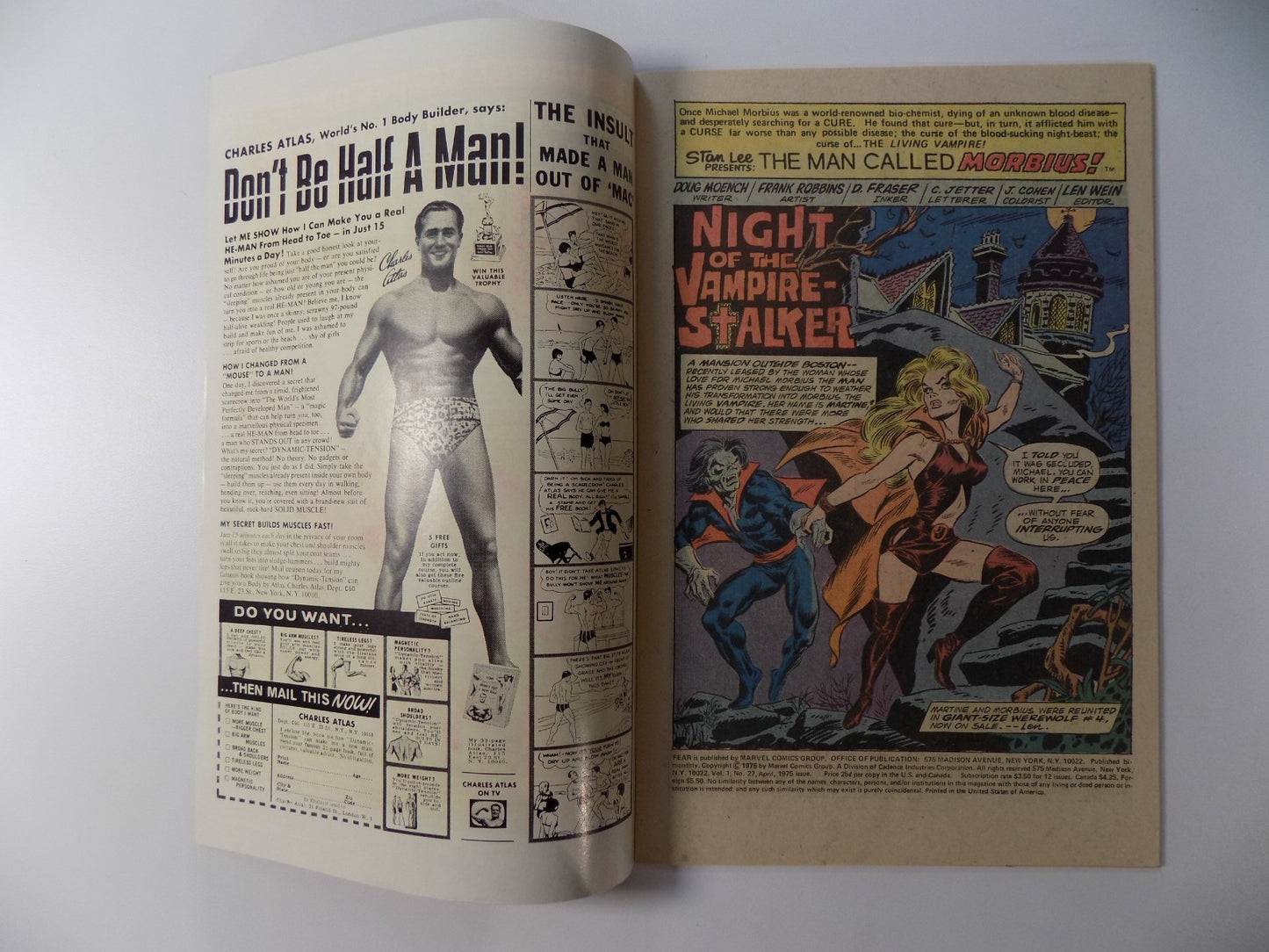 Adventure Into Fear #27 Marvel Comic April 1975 Very Fine+