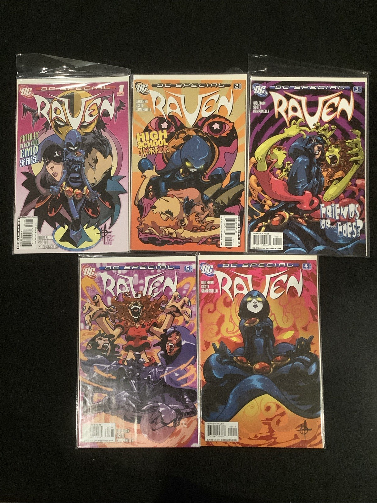 DC Special  Bundle: Raven #1-5, The Return Of Donna Troy #1-4, 9 Comics Total