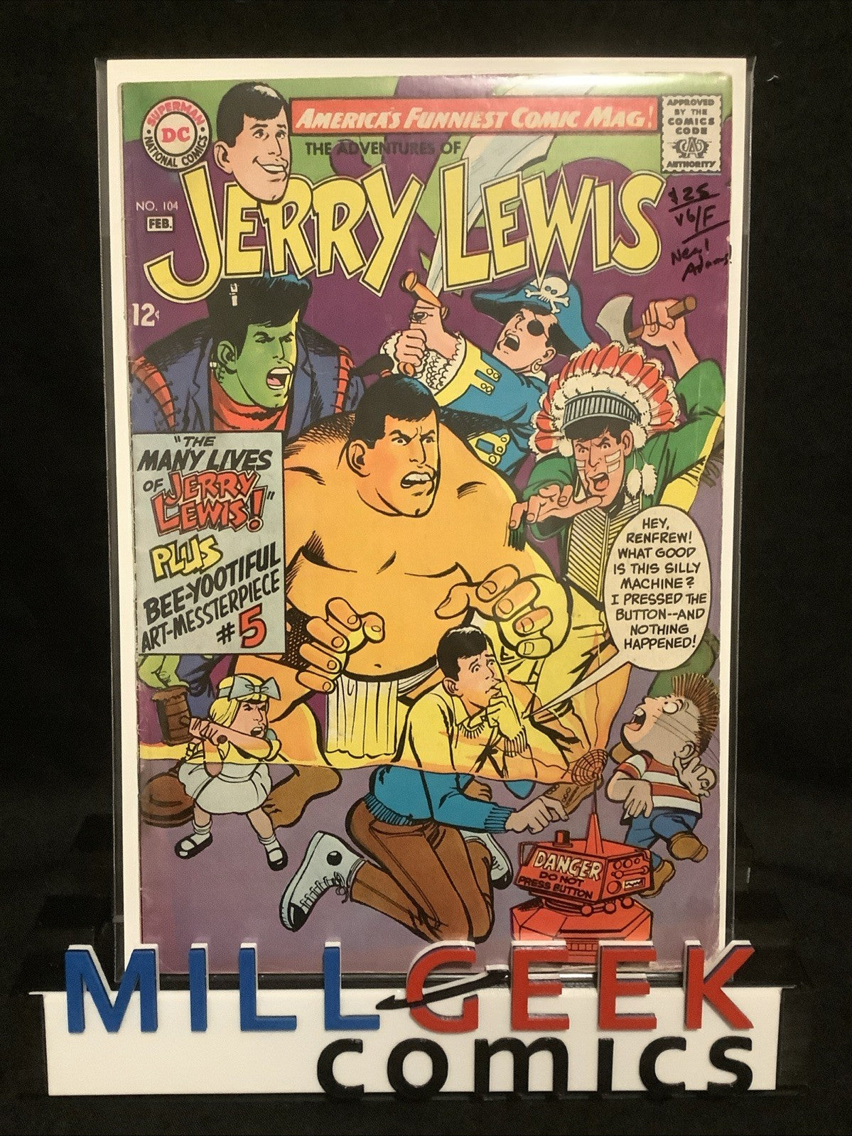 The Adventures of Jerry Lewis #104 (DC Comics 1968) VG/F (5.0) Neal Adams Cover