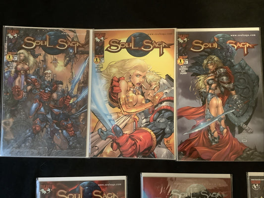 Soul Saga #1-3 + TPB + Preview Comic Lot, Variants, Soul Saga/E.V.E. Protomecha
