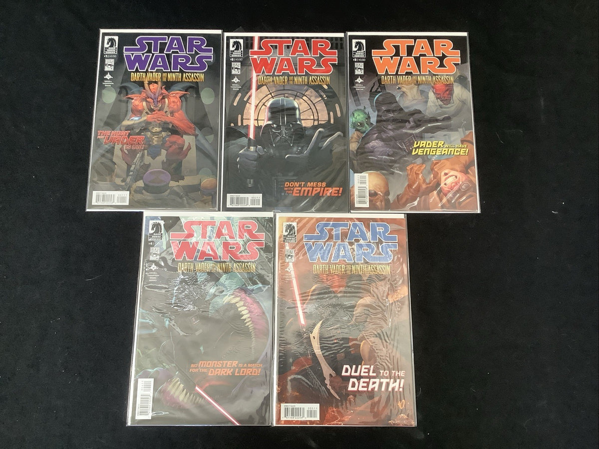 Star Wars Darth Vader and the Ninth Assassin #1-5 Complete Comic Set, Dark Horse
